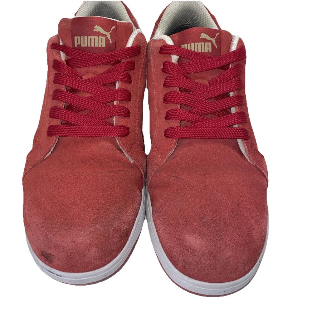 PUMA Safety Men's Iconic Low Composite Toe EH Work Shoes Red Suede - Sz 9.5 Red